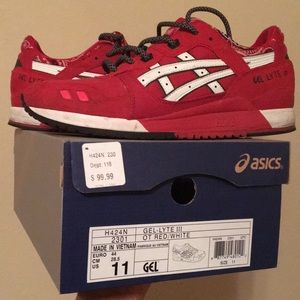 asics gel lyte iii red bandana